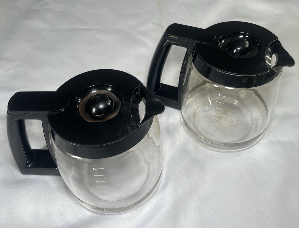 2 Pack Cuisinart 12 Cup Carafe Coffee CHW12 CHW12P1 DCC1100BK DCC2650 DGB-550BK